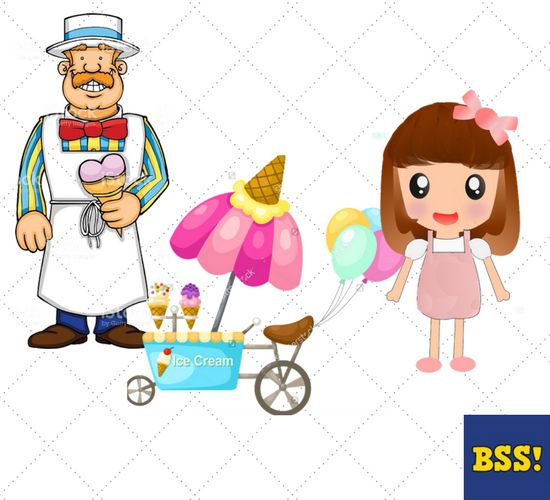 The Ice Cream Cart And The Poor Girl - Bedtimeshortstories